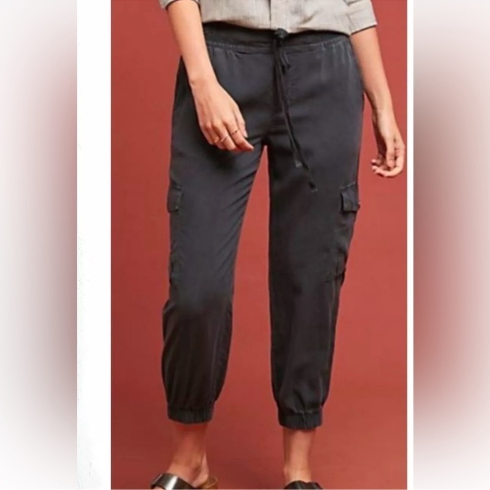 Anthropologie Cloth & Stone Sz S Pull On Jogger Pants Gray Lagenlook
